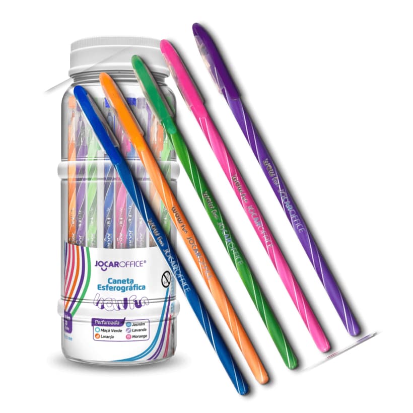Caneta Perfumada Wow Fun Jocar Office Kit 5 unidades De Canetas Com Cheirinho De Frutas