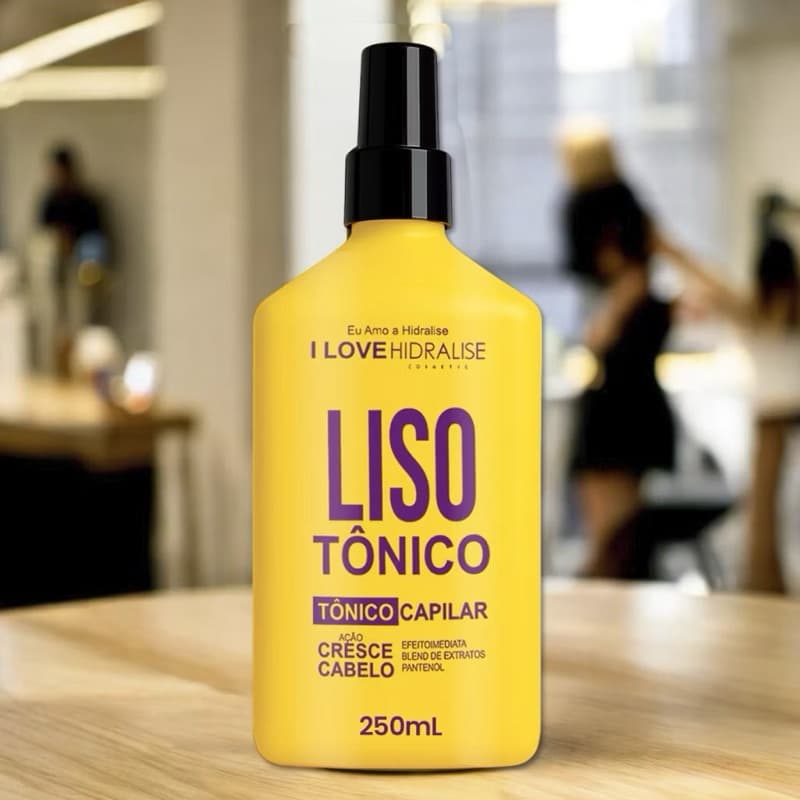 Tônico de Crescimento Acelerado LisoTonico Lisoterapia Hidralize Resultado Rápido Spray 250ml