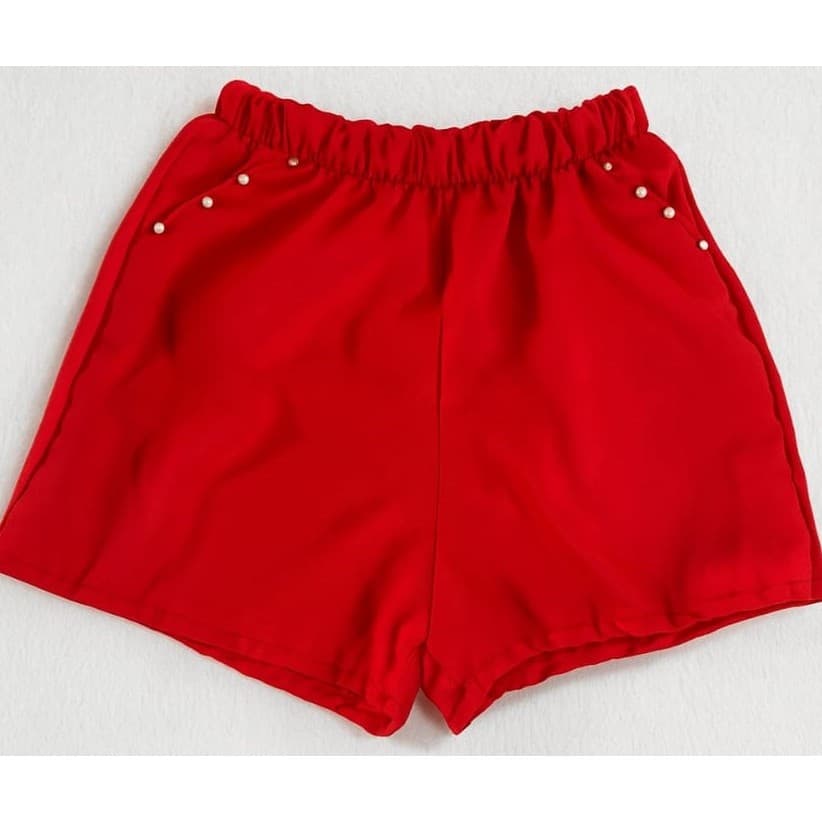 Short Feminino Infantil para Meninas Varias Cores e Tamanhos do 2 ao 10 Estilo Alfaiataria Estiloso