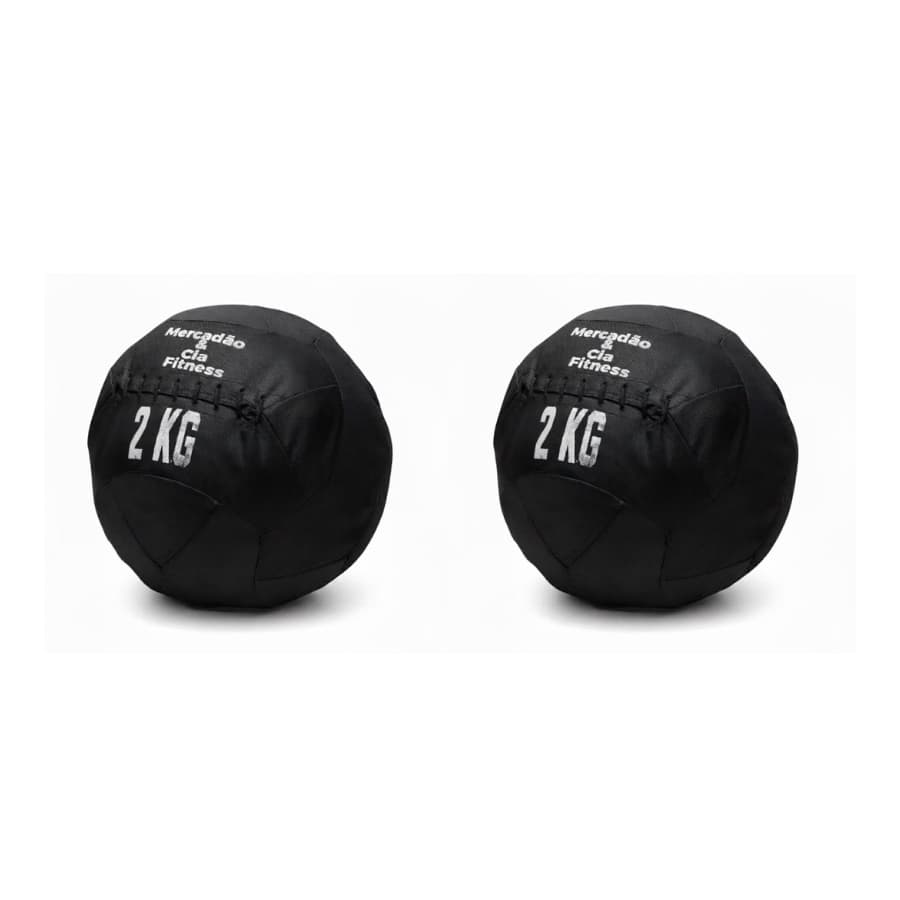 Mercadão & Cia, KIT Wall ball 2 unid de 2 kg