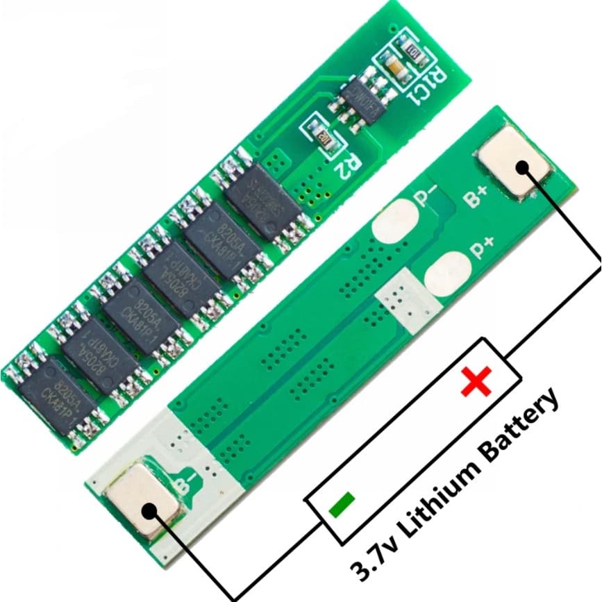 Bms 1s 15A para Bateria 18650 Carregador 15A