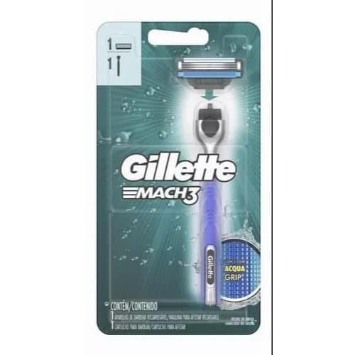 Aparelho De Barbear Gillette Mach3 Acqua Grip