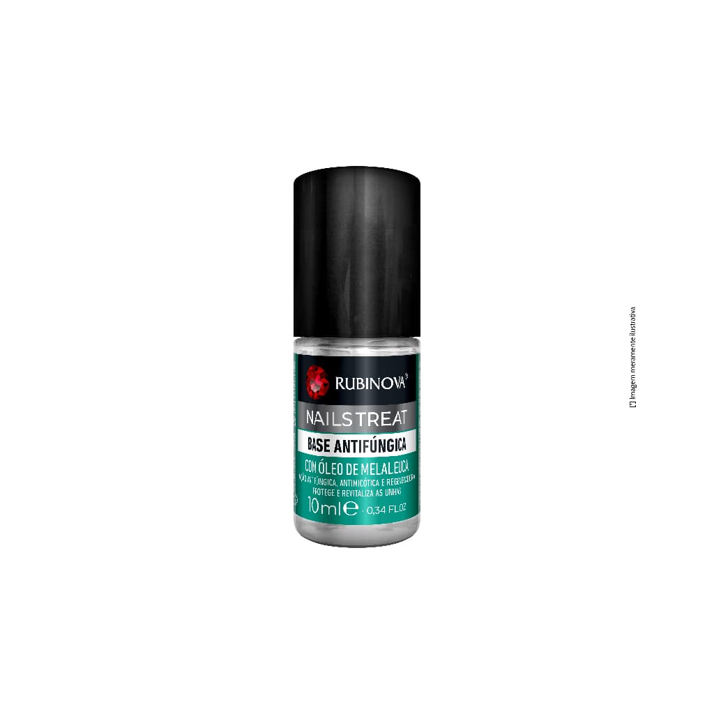 Base Para Unhas RubiNova Antifúngica – Óleo de Melaleuca, Ação Antifúngica e Antimicótica - 10ml