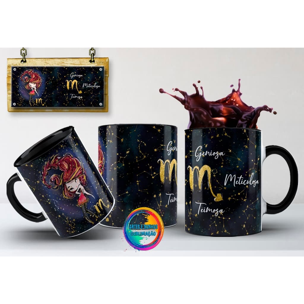Caneca Escorpião Signos Modelos Diversos Cute