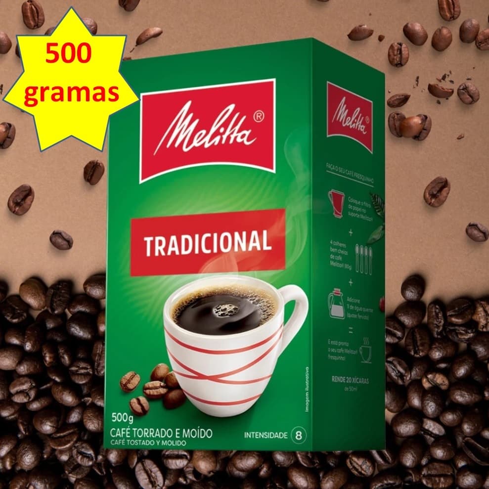 Café Melitta Torrado e Moído Tradicional Caixa 500g