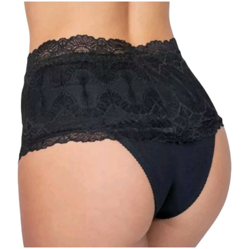 Calcinha Cós Alto  Kit Com 2 Calcinhas Modeladora Reduz Culote Cintura Alta Diminui Barriga