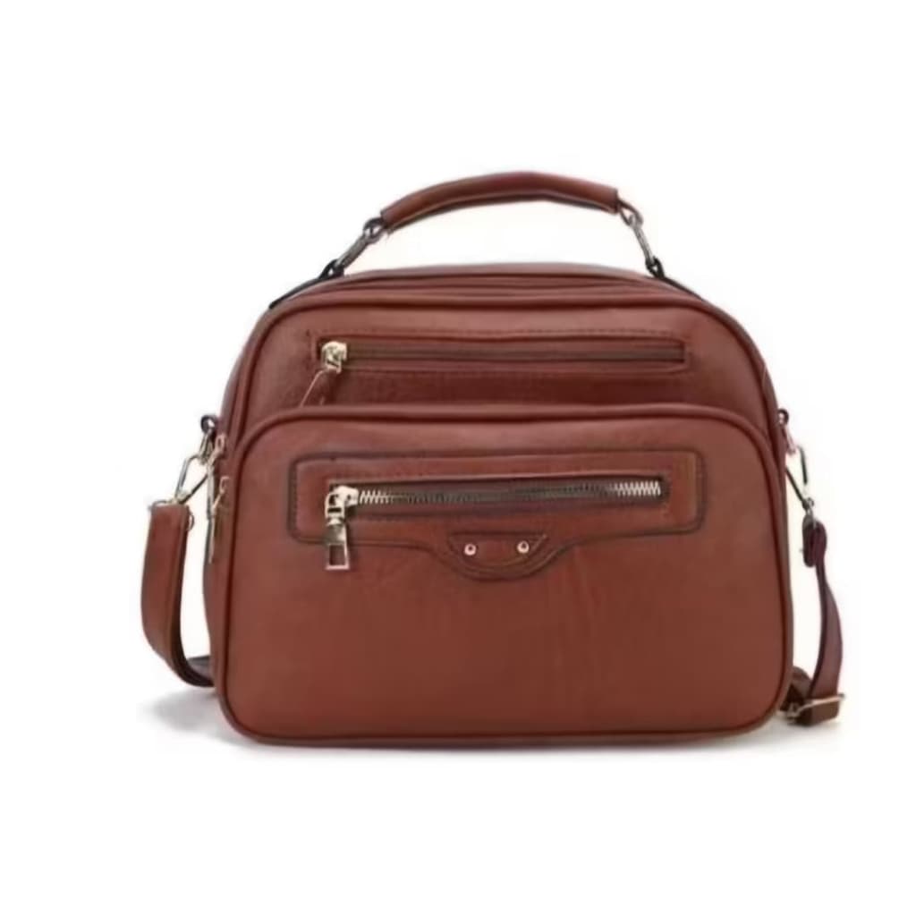 Bolsa Feminina com Alça Lateral Transversal Faixa de Mao de couro