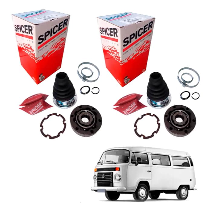 Par Homocinetica 33x0 Vw Kombi 1.4 1600 8v 97 98 99 ate 2014... bolacha homocinetica