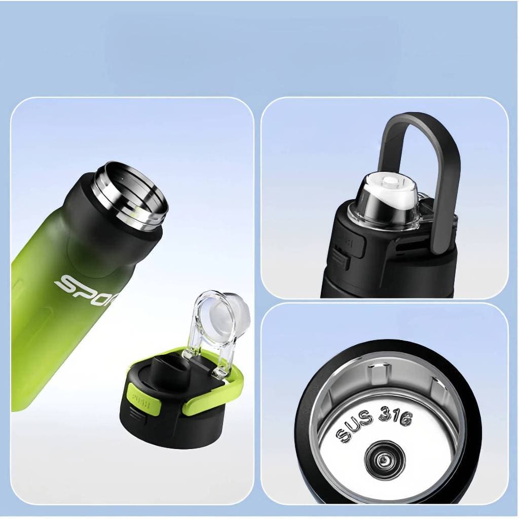 Garrafa térmica de aço inoxidável de 550ml Com canudo e tampa Excelente qualidade