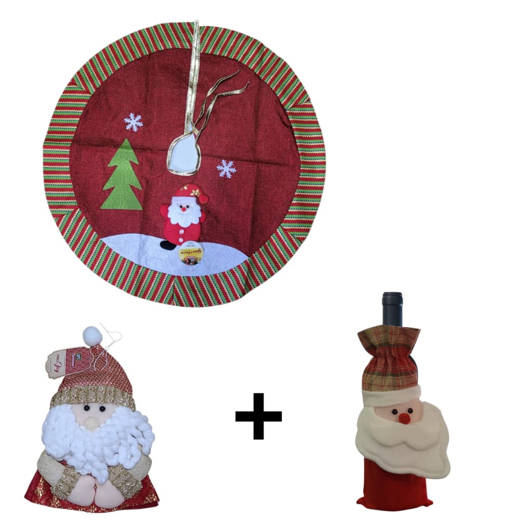 decoração de natal saia para  arvore de natal de 60cm redonda luxo enfeite de natal