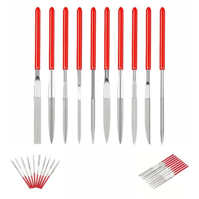 Jogo de Limas Agulha Diamantada 10 peças 140mm