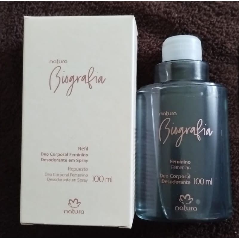 Refil Natura Desodorante Biografia Feminino 100ml