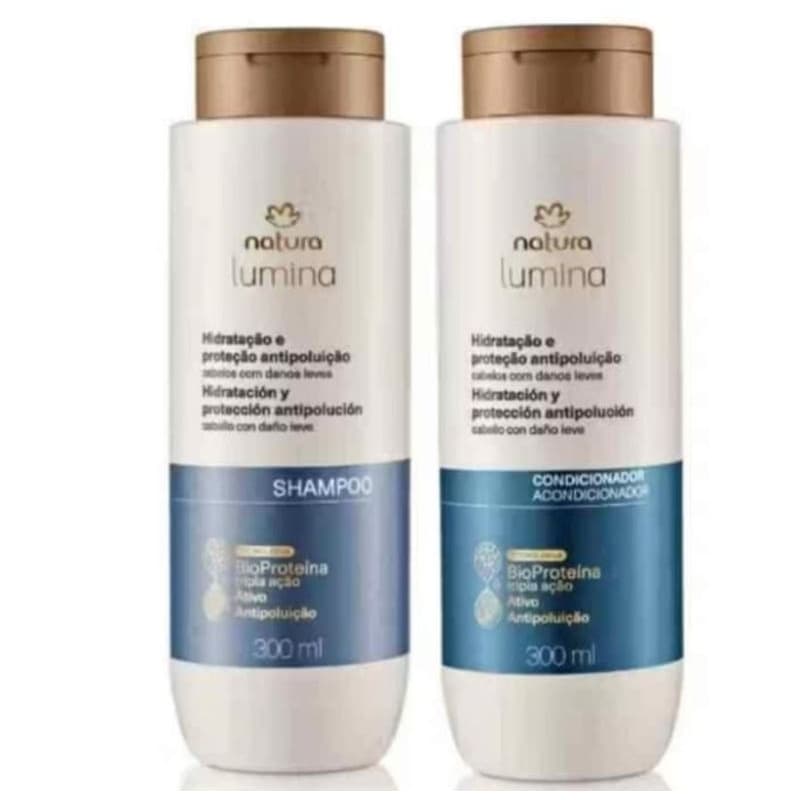 kit Natura Lumina Hidratação e Proteção Antipoluição Shampoo + condicionador