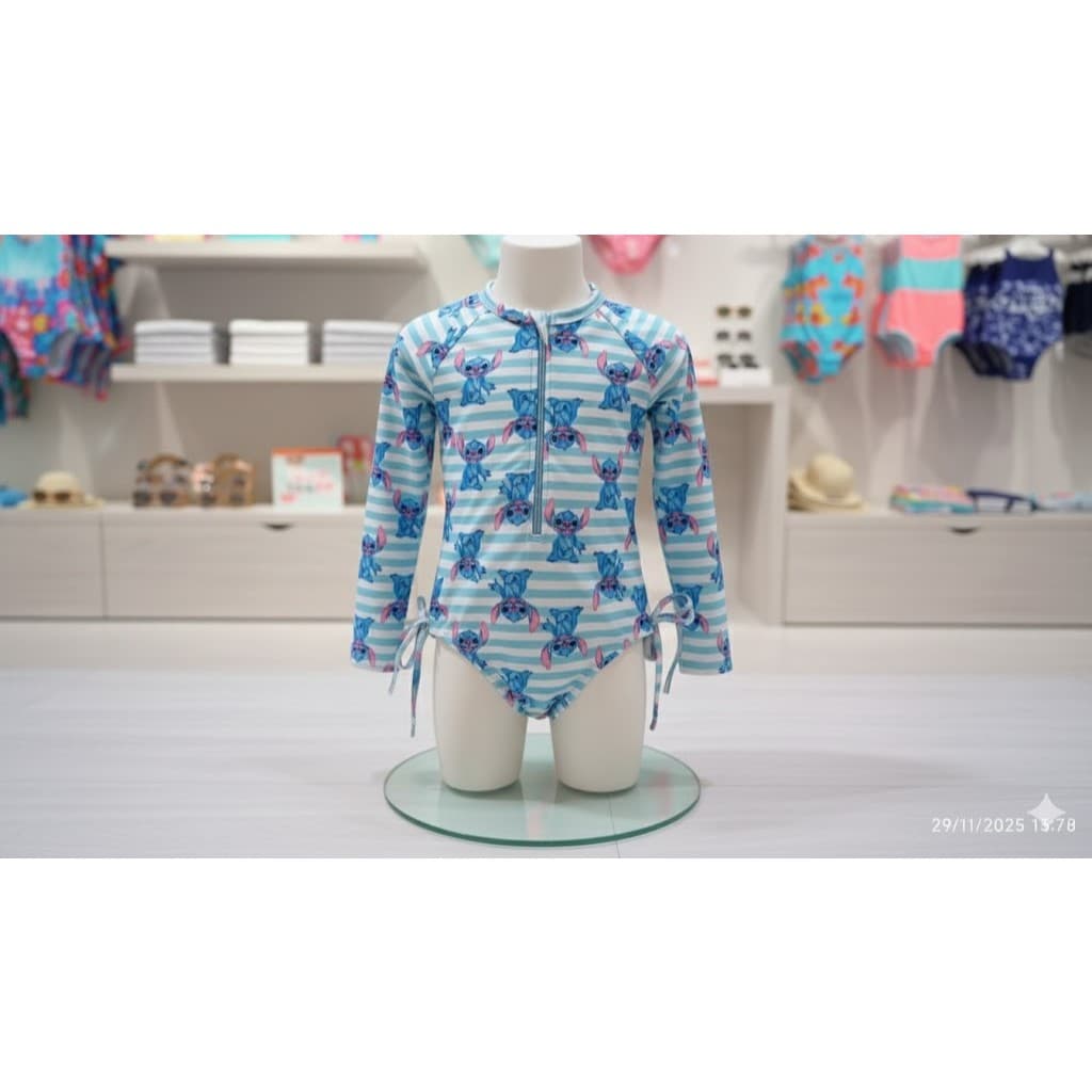 Maio infantil do lilo stitch praia piscina biquíni promoção presente de natal menina