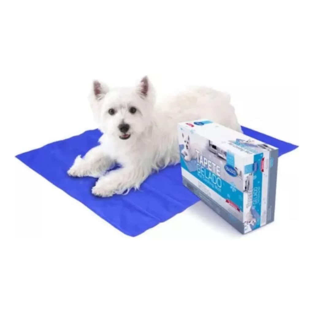 Caminha Colchonete Tapete Gelado Refrescante Pet  Cachorros e Gatos - P 30X40cm