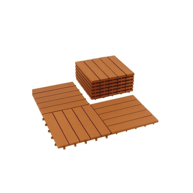 KIT 08 DECK MODULAR PLASTICO 30X30CM TEXTURA ANTIDERRAPANTE BOX BANHEIRO SAUNA