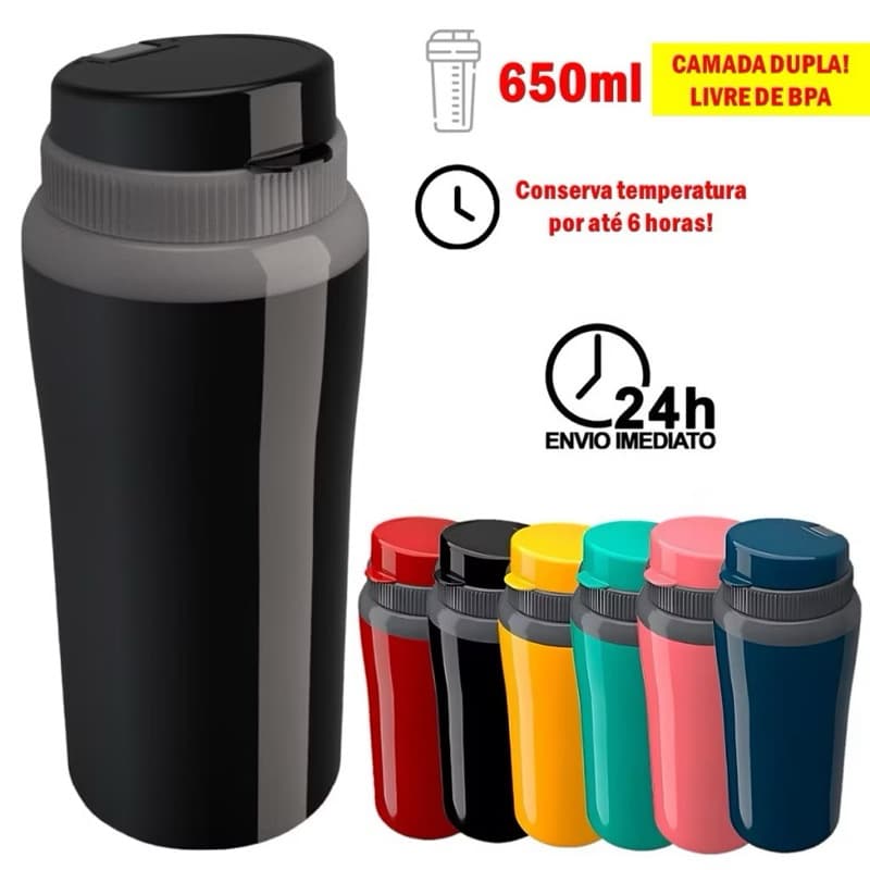 Copo Térmico Miami 650ML Squeeze Unitermi