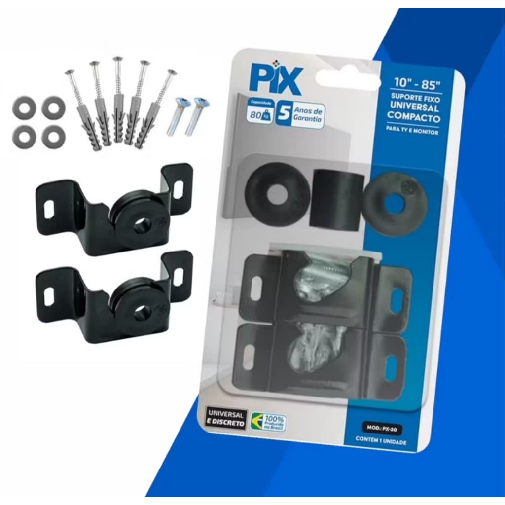 Suporte Universal Fixo Painel Para Tv 10 À 85 Polegadas Compacto ultra Resistente com Parafusos