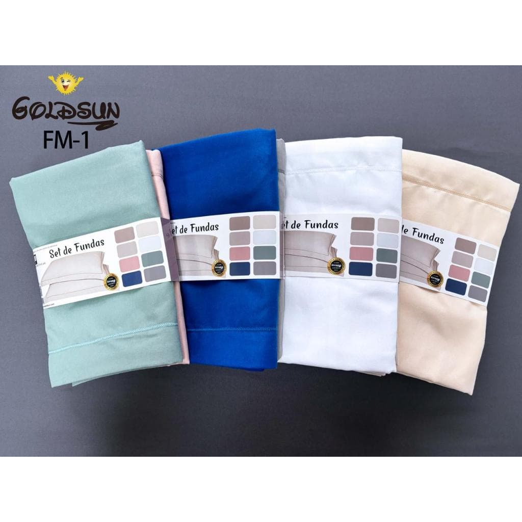 Kit 2 pares de Fronhas Capa Travesseiro Alto Padrão 4800 fios 70x50 cm GoldSun Antiácaro não faz bolinha
