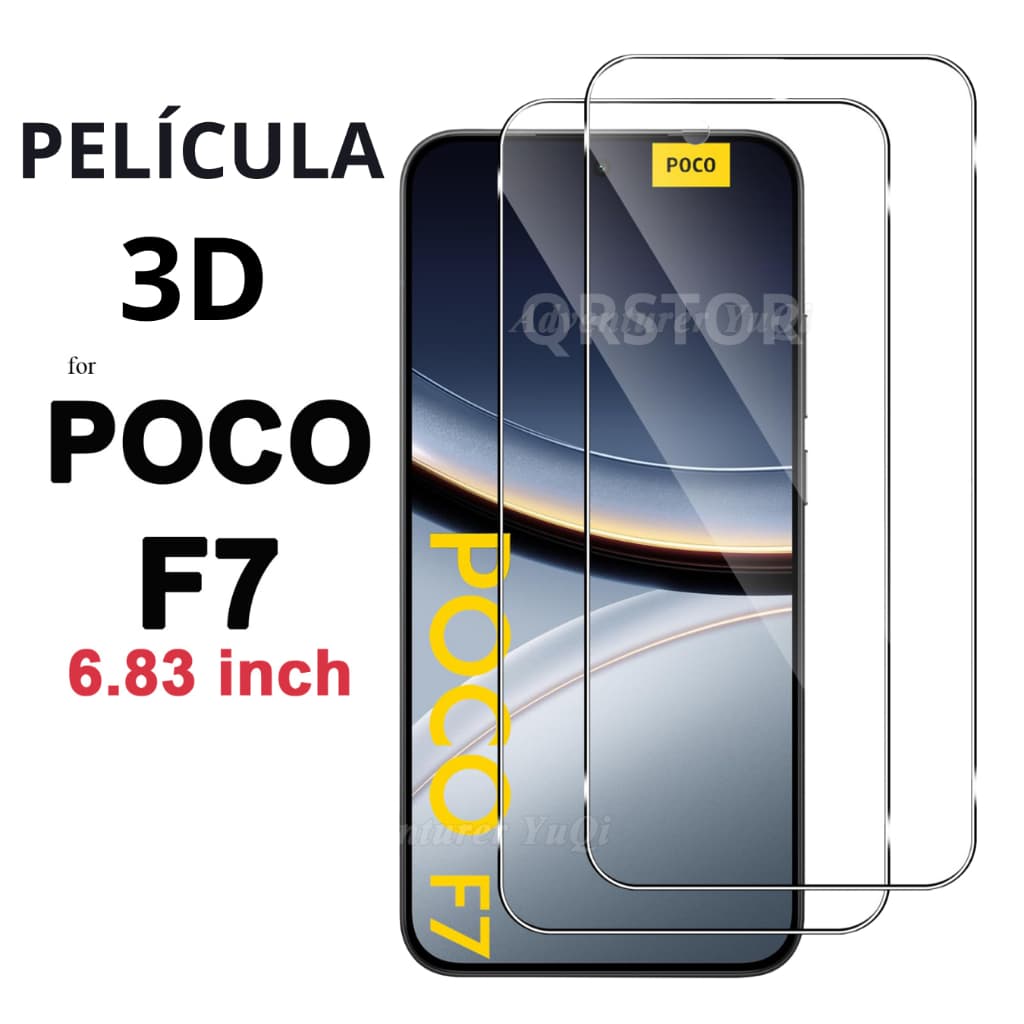 PELÍCULA 3D para POCO F7 - F7 PRO - F7 ULTRA 5G KIT LIMPEZA BRINDE