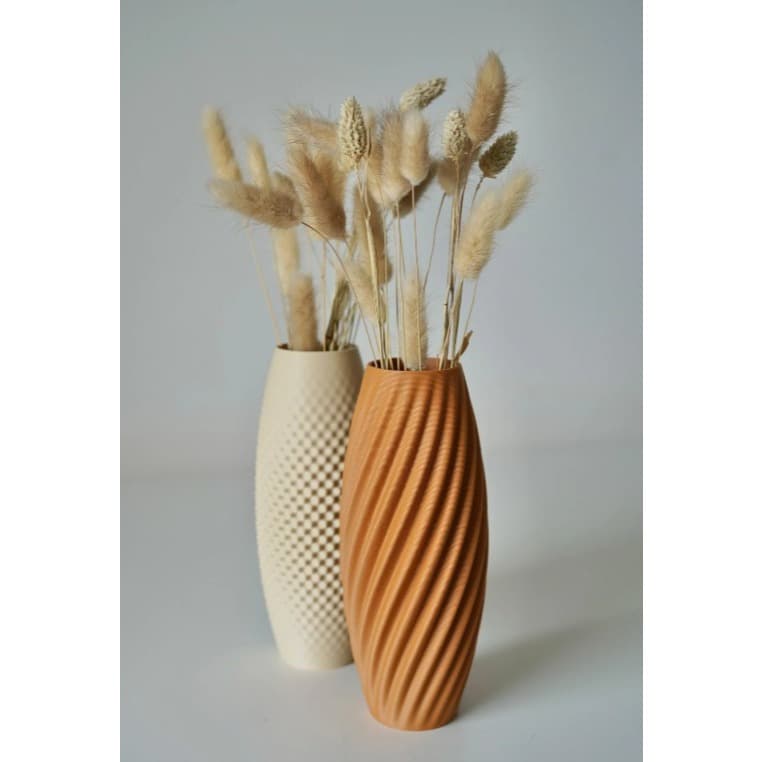 Vaso Decorativo Texturizado Moderno – 3D • Design Elegante • Decoração Minimalista