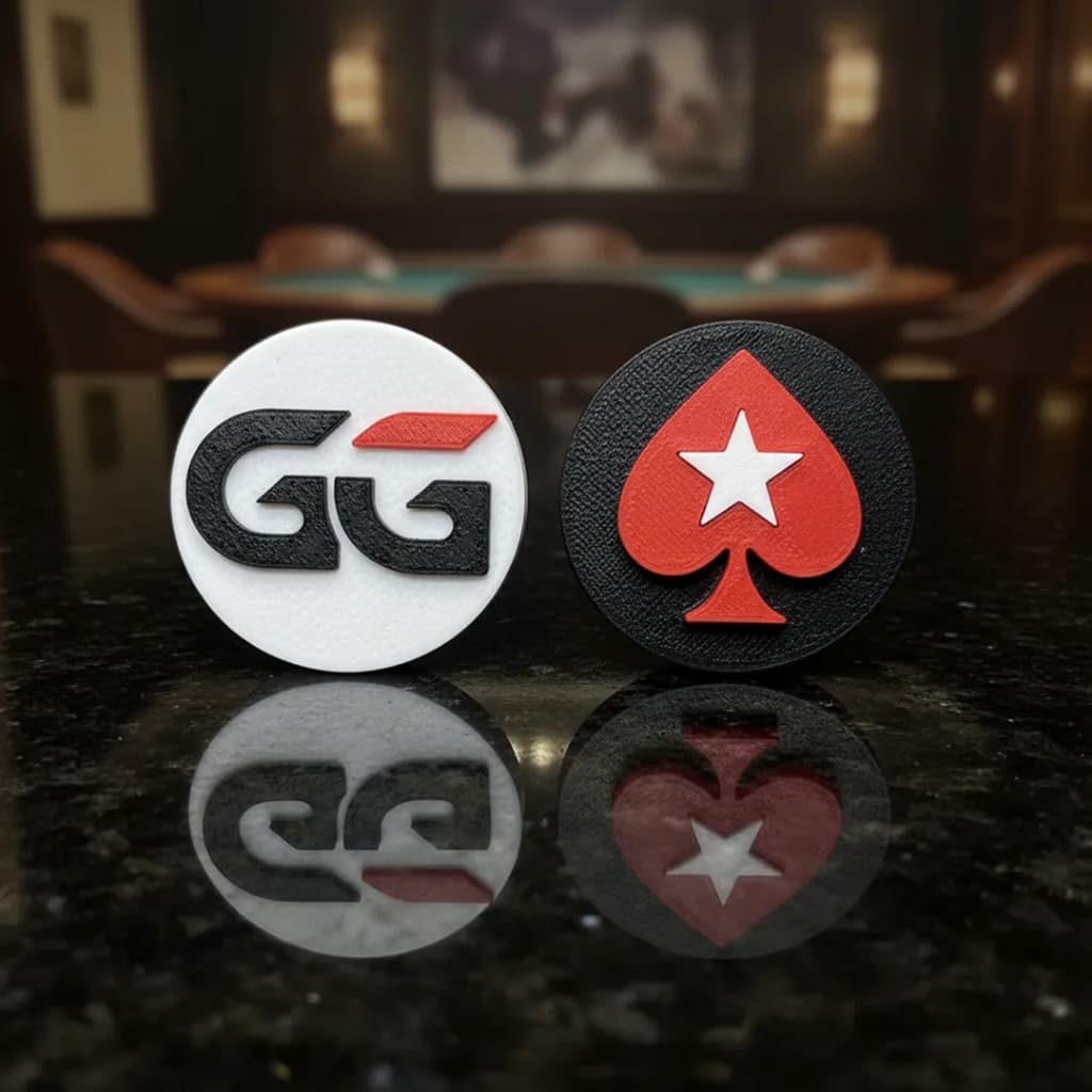 Kit Botões Dealer Pokerstars + Ggpoker - Poker Poquer Ficha