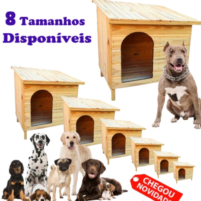 Casinha Casa Edícula de Madeira Para Cachorros Cães Gato Casa Pet Feito Madeira Pinus N1 N2 N3 N4 N5 N6 N7 N8 N9 N10