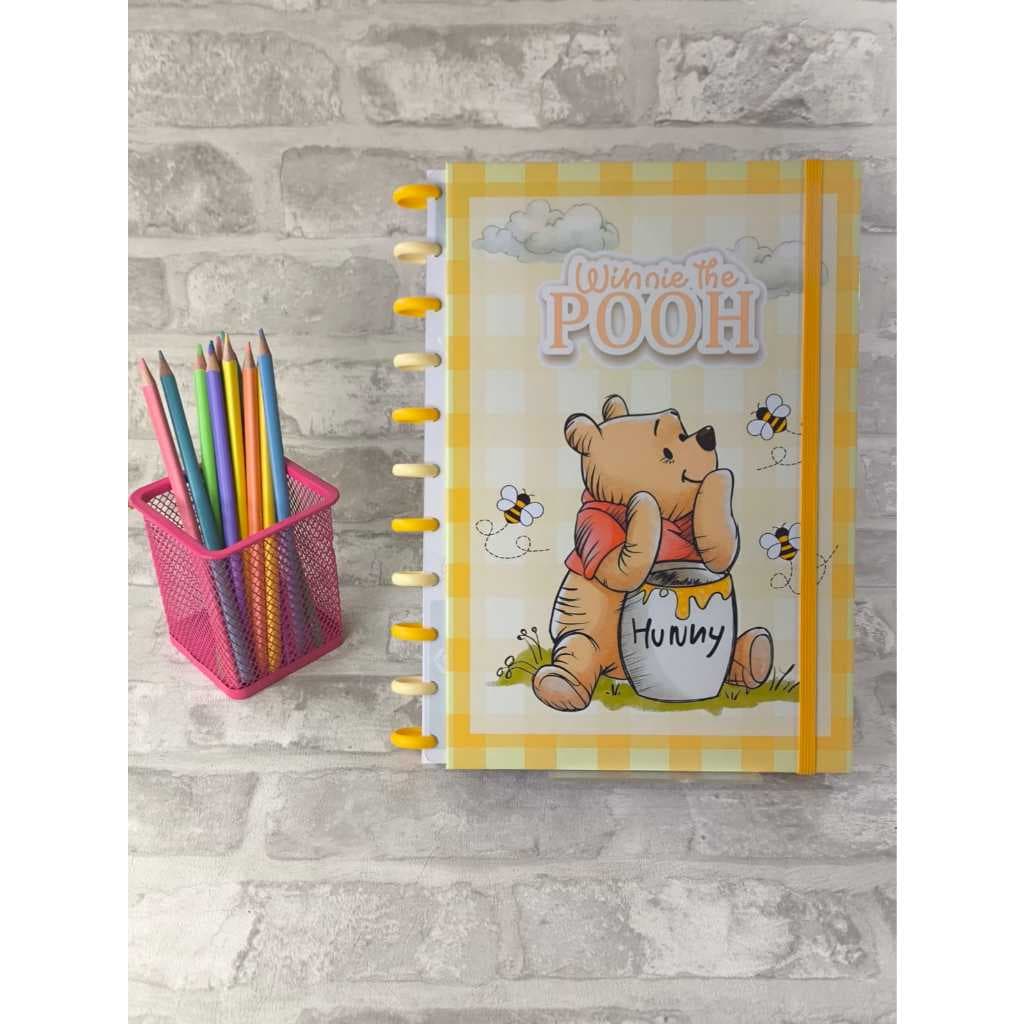 Caderno de Discos Ursinho Pooh / Ursinho Puff 001 Amarelo