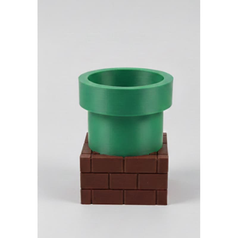 🟢 Porta Canetas - Cano Mario Bros - 10 CM - Decoração Geek/Gamer