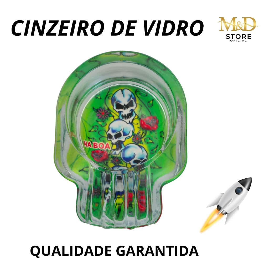 Cinzeiro De Vidro Personalizado Decorativo