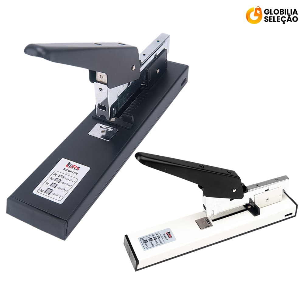 Grampeador Profissional até 100 folhas Tipo de grampo aplicável 23/6 23/8 23/10 23/13 Metal Durável de Alta Qualidade