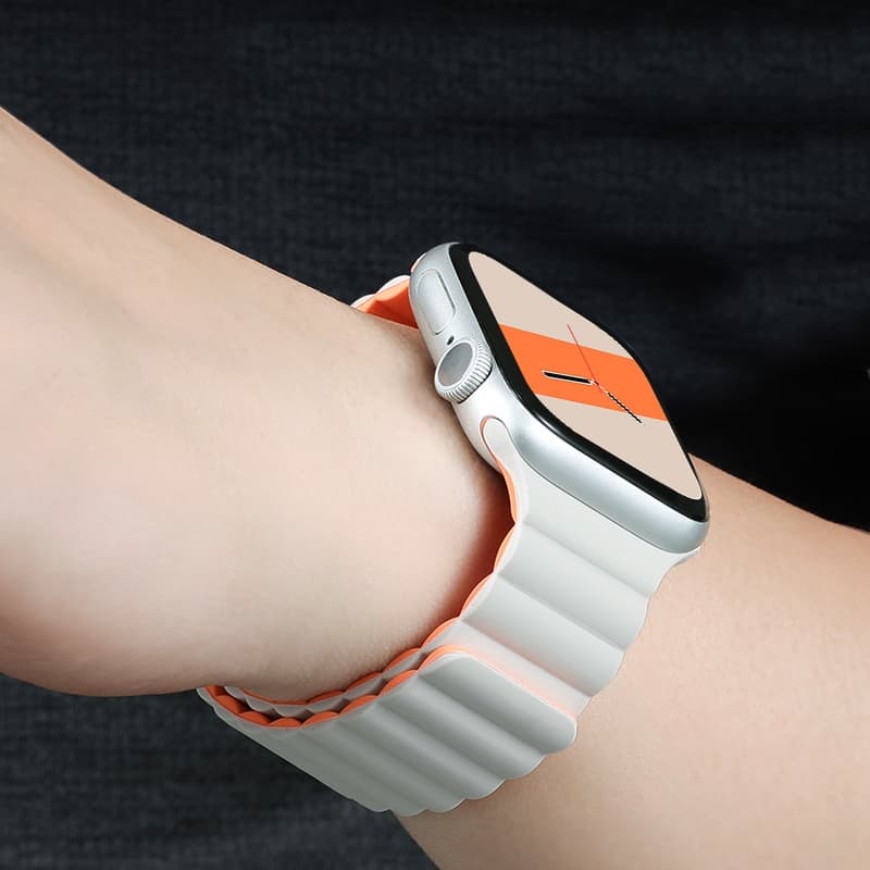 Pulseira de Silicone Magnética Para Apple Watch 49mm 46mm 45mm 44mm 42mm 41mm 40mm 38mm iWatch 11