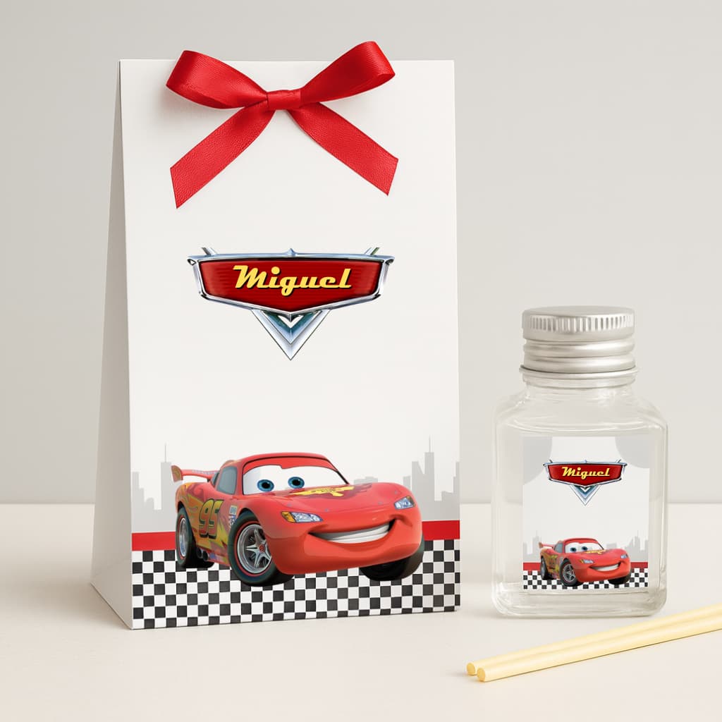 Aromatizador Lembrancinha Carros Relâmpago McQueen – Personalizado
