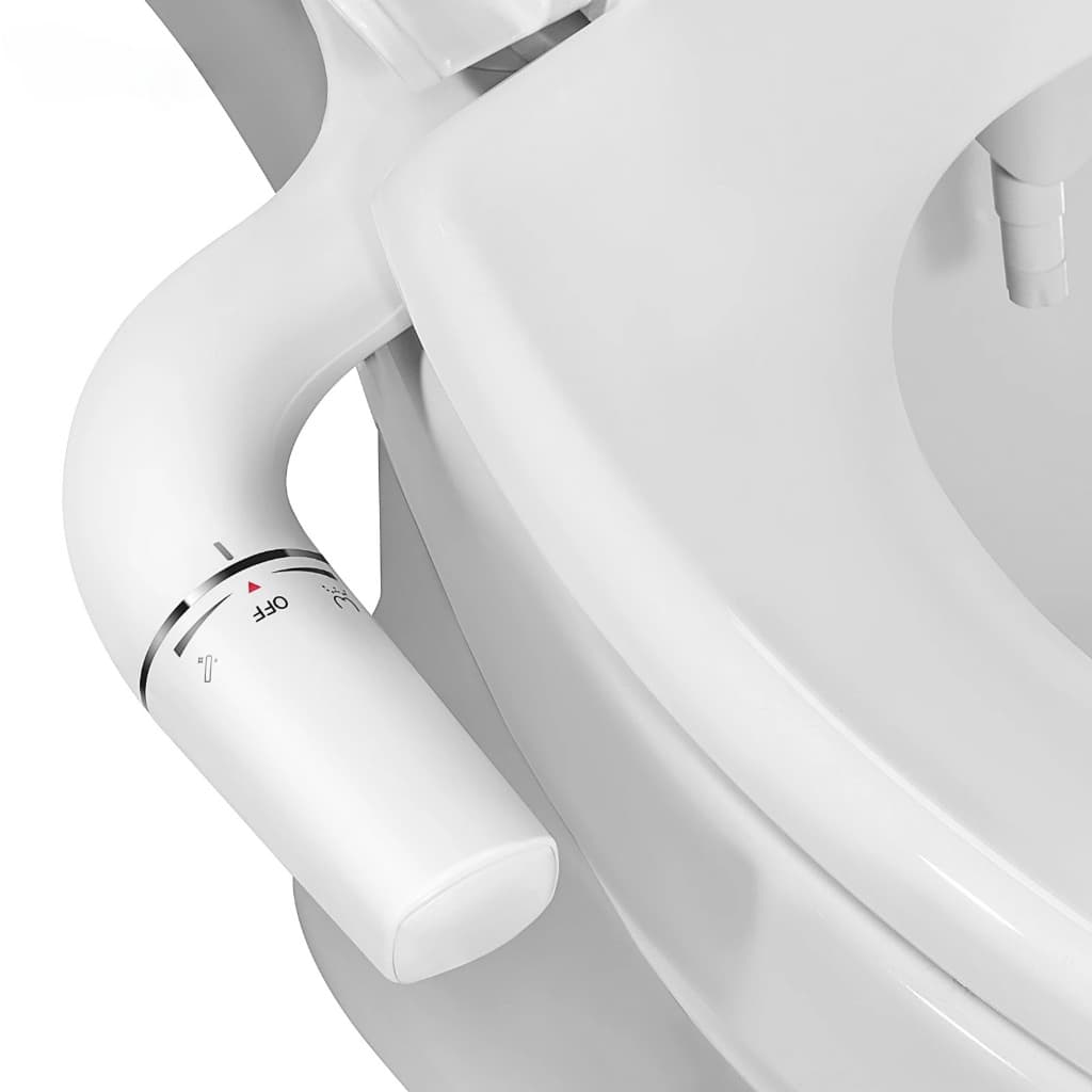 Bidêt De Banheiro Ultra-Slim Fixação De Assento Sanitário Com Entrada De Latão Ducha Higiênica Pressão De Água Ajustável