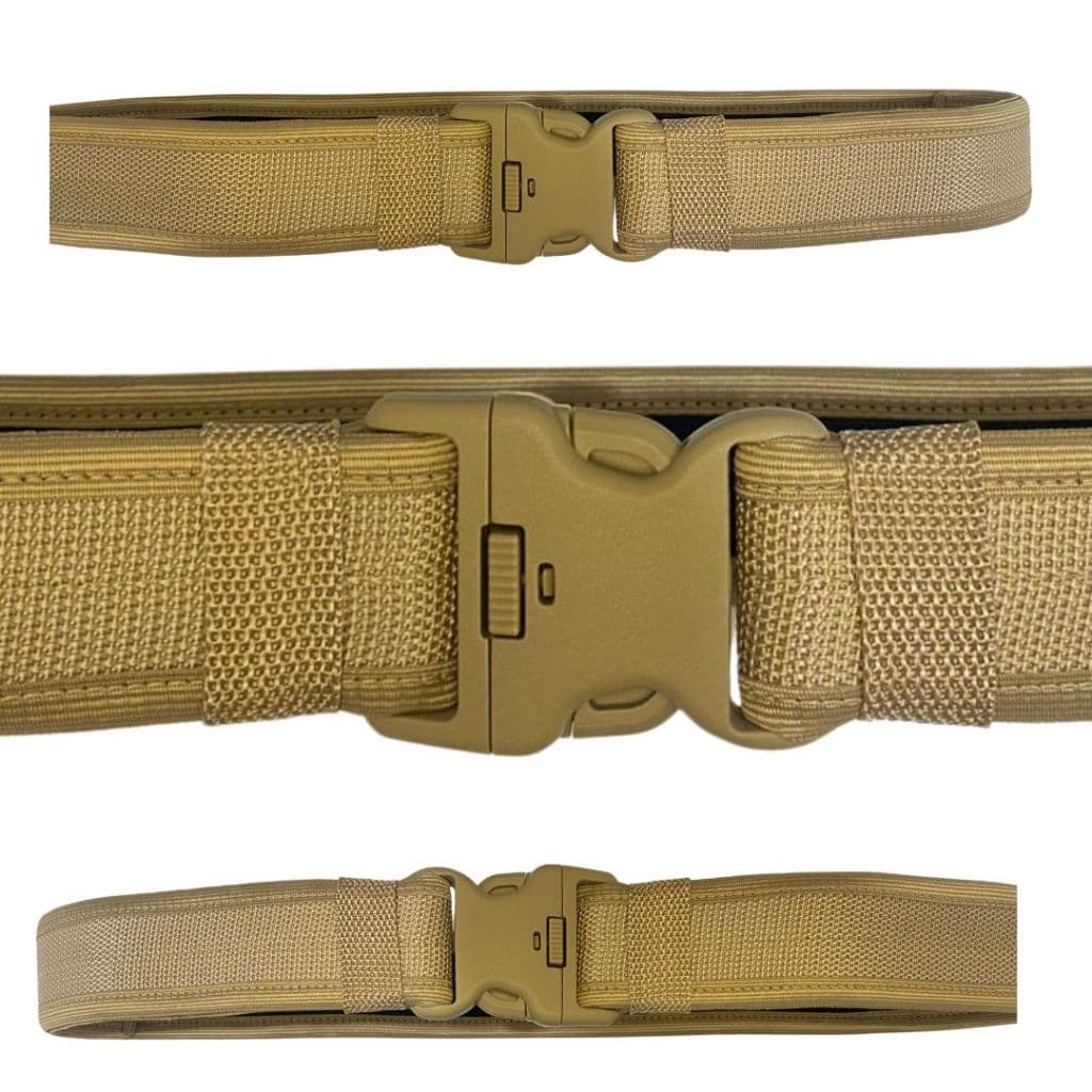 Cinturão Tático Militar de Guarnição Com Fivela de Engate Rápido Reforçado Trava Tripla