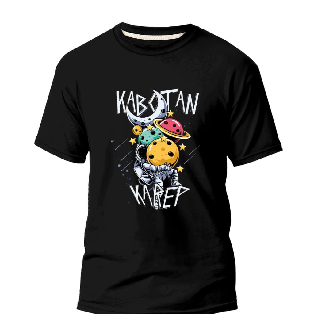 Camiseta Adulto Básica Planet Astronauta 100% Algodão