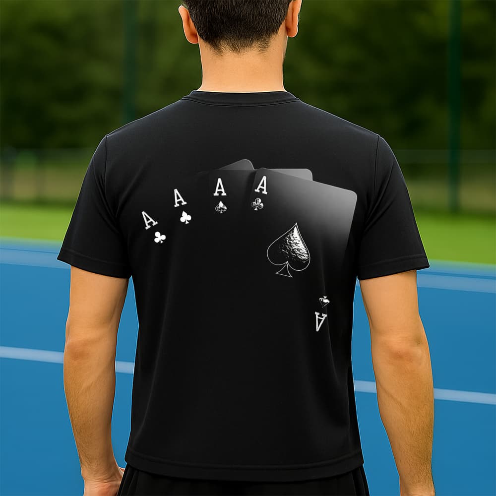 Camiseta Dry Fit Masculina Estampada Cartas Invisíveis P ao GG Leve Respirável Academia Treino