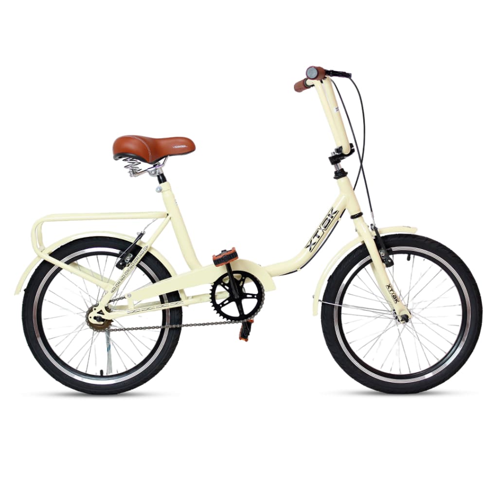 Bicicleta Aro 20 Retrô com Acessórios Gourmet Fênix Freio V-Brake | Estilo Anos 80 | XTBK