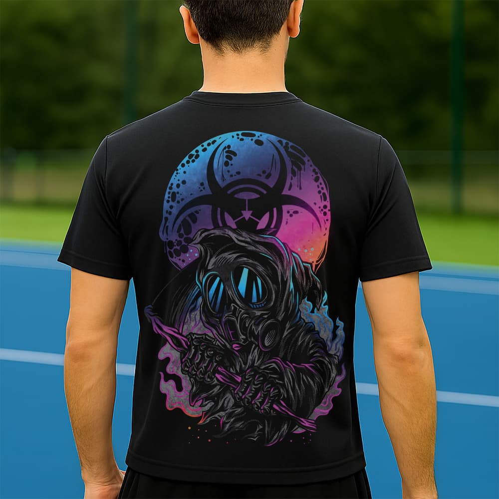 Camiseta Dry Fit Masculina Estampada Proteção Radioativa P ao GG Leve Respirável Academia Treino