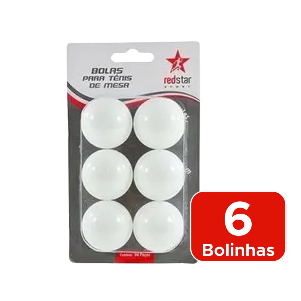 Bolinha de Ping Pong 6 Unidades Bola Para Tênis de Mesa Kit de Bolinhas Leves