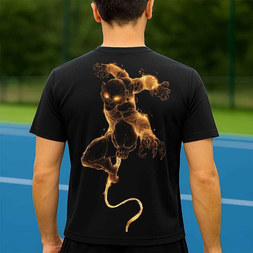 Camiseta Dry Fit Masculina Estampada Macaco Rei P ao GG Leve Respirável Academia Treino