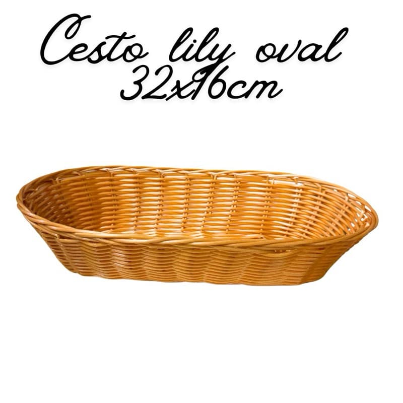 Cesto Oval Lily 32x16cm – Para Ministérios, Igreja e Santa Ceia