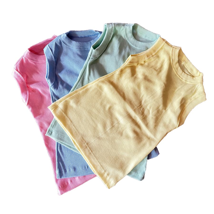 Kit 4 Blusas Caneladas Femininas Regata Básica Algodão – Look Casual Carolina Moda