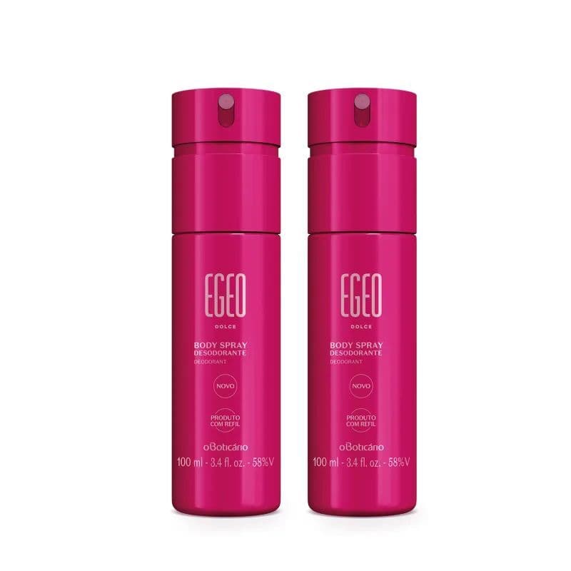 Perfume Feminino Doce: Combo Egeo Dolce Body Spray (2 Unidades)