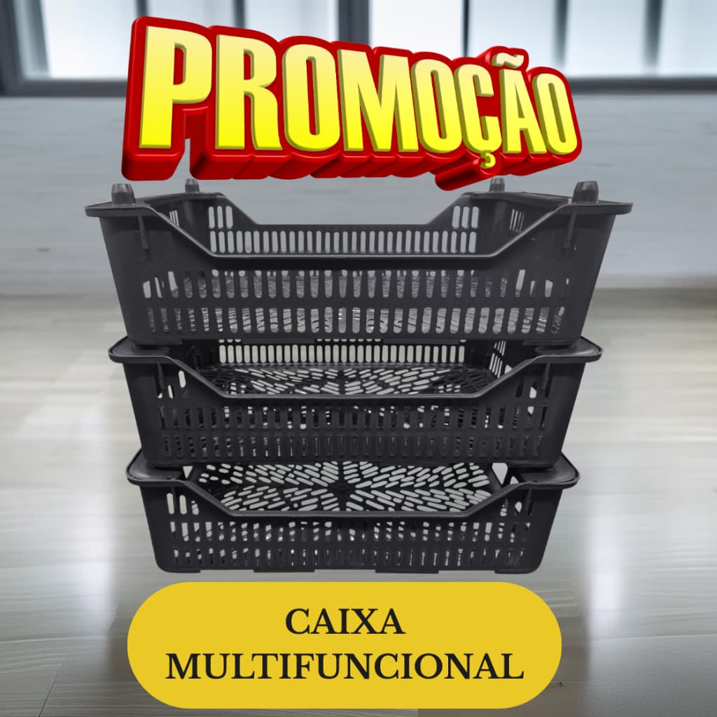 Kit 32 Caixas e Cestos Organizadores Plásticos Empilháveis Reforçados - Organizador Escolar