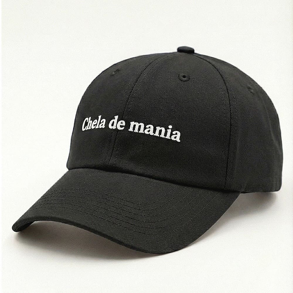Boné Bordado Frase Cheia de Mania Boné Dad Hat Premium Para Praia Festa Dia a dia Estiloso Unissex