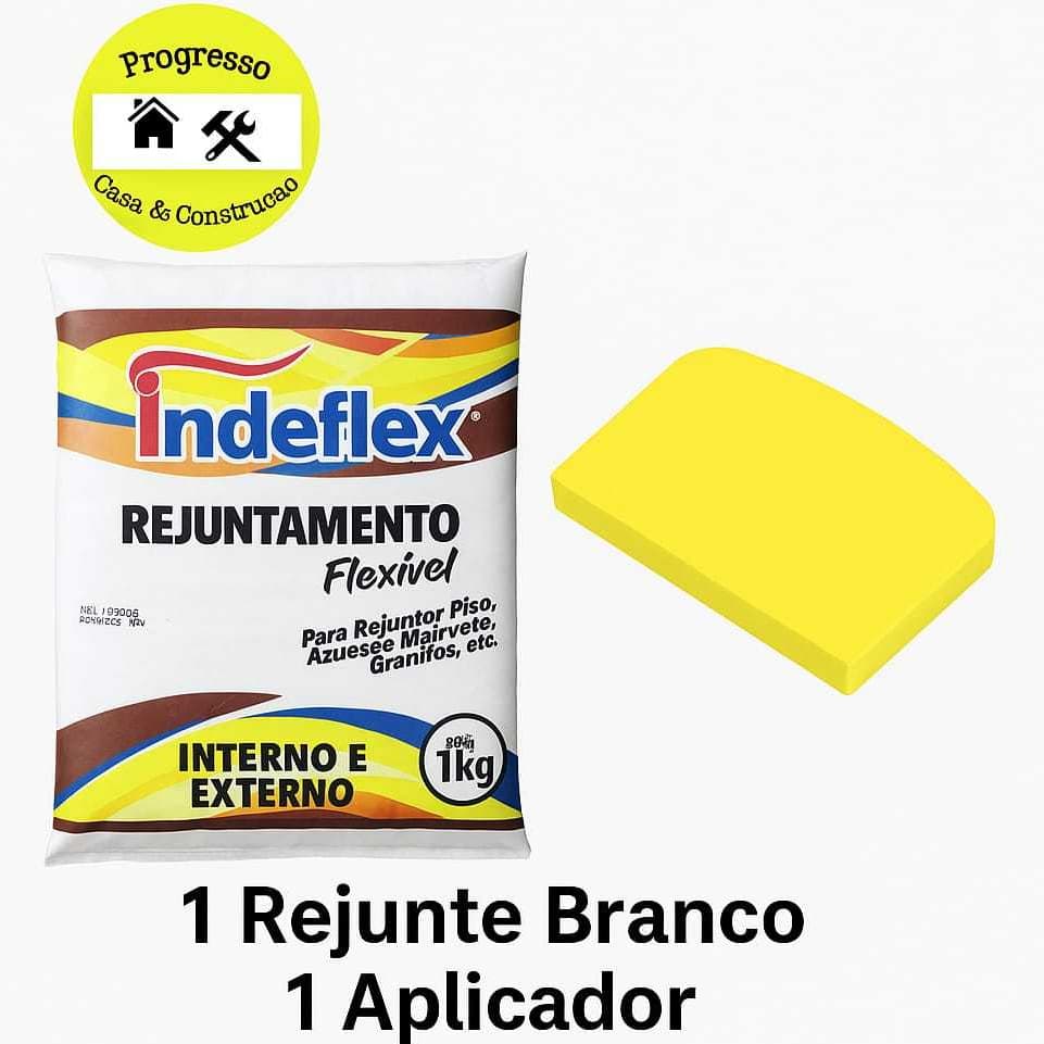 Kit Rejunte Branco + Aplicador EVA (Cores Sortidas) – Acabamento Prático e Limpo
