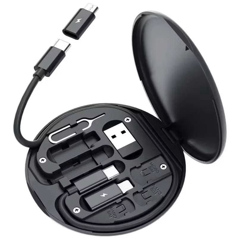 Conjunto De Adaptador De Cabo De Carregamento Múltiplo 6 em 1