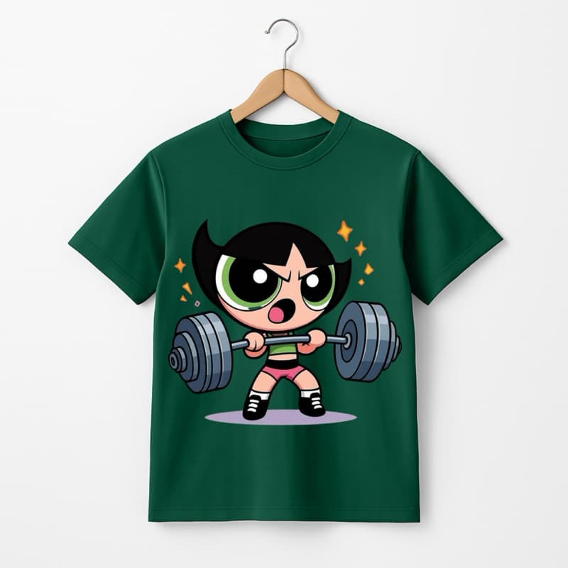 Camiseta Feminina docinho • As Meninas Superpoderosas • Ideal para Treino • 100% Algodão • Várias Cores