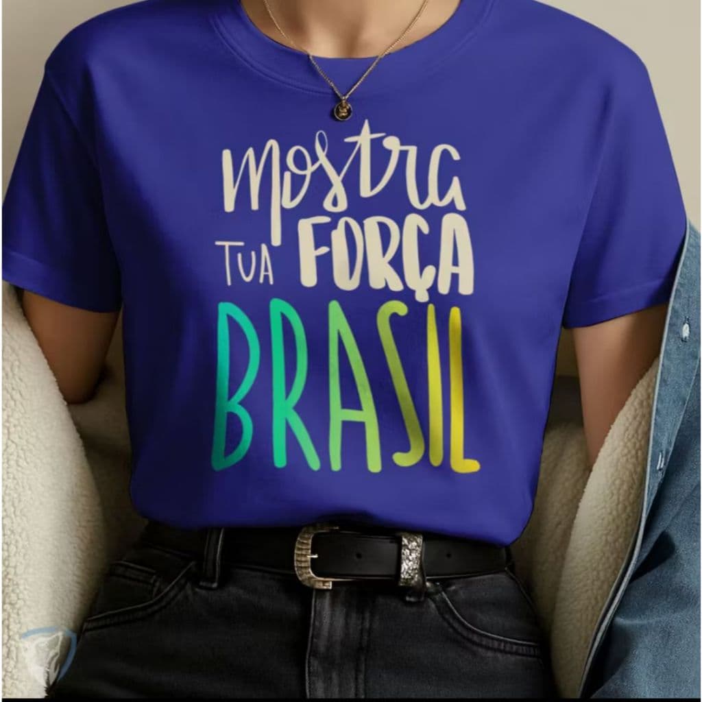 Camiseta Feminina Brasil 2026 ⚽ | Estampa Nacional Estilo Copa e Orgulho Brasileiro